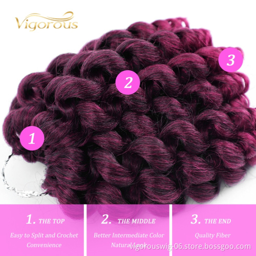 Freetress Afro Bug Spiral Queen Darling Crochet Products Synthetic Machine Wholesale Curly Braiding Hair